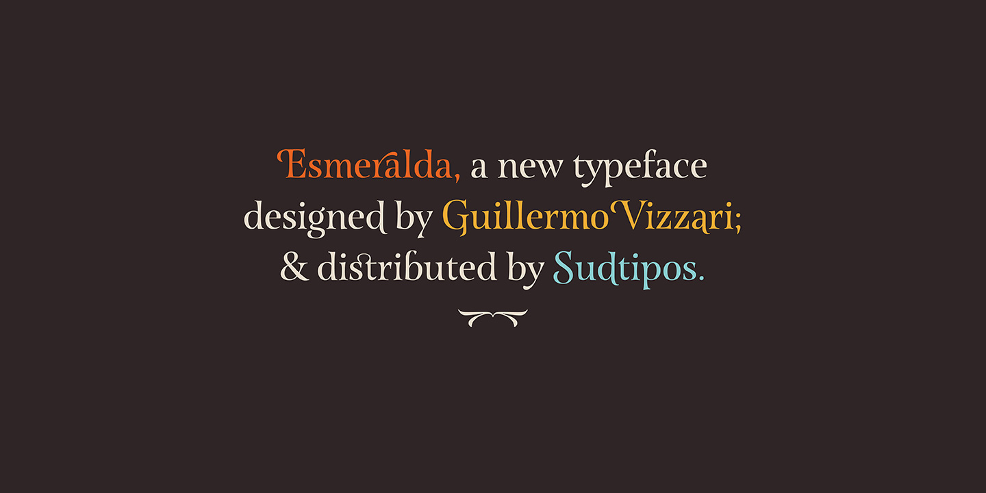 Beispiel einer Esmeralda Pro-Schriftart #36